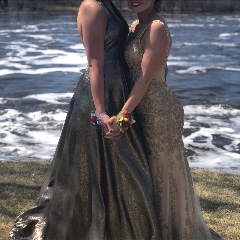 Gold Prom Dress - Picture 3 of 4